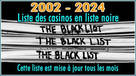  liste noire casino en ligne